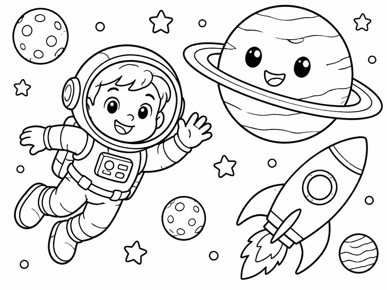 Black and white coloring page