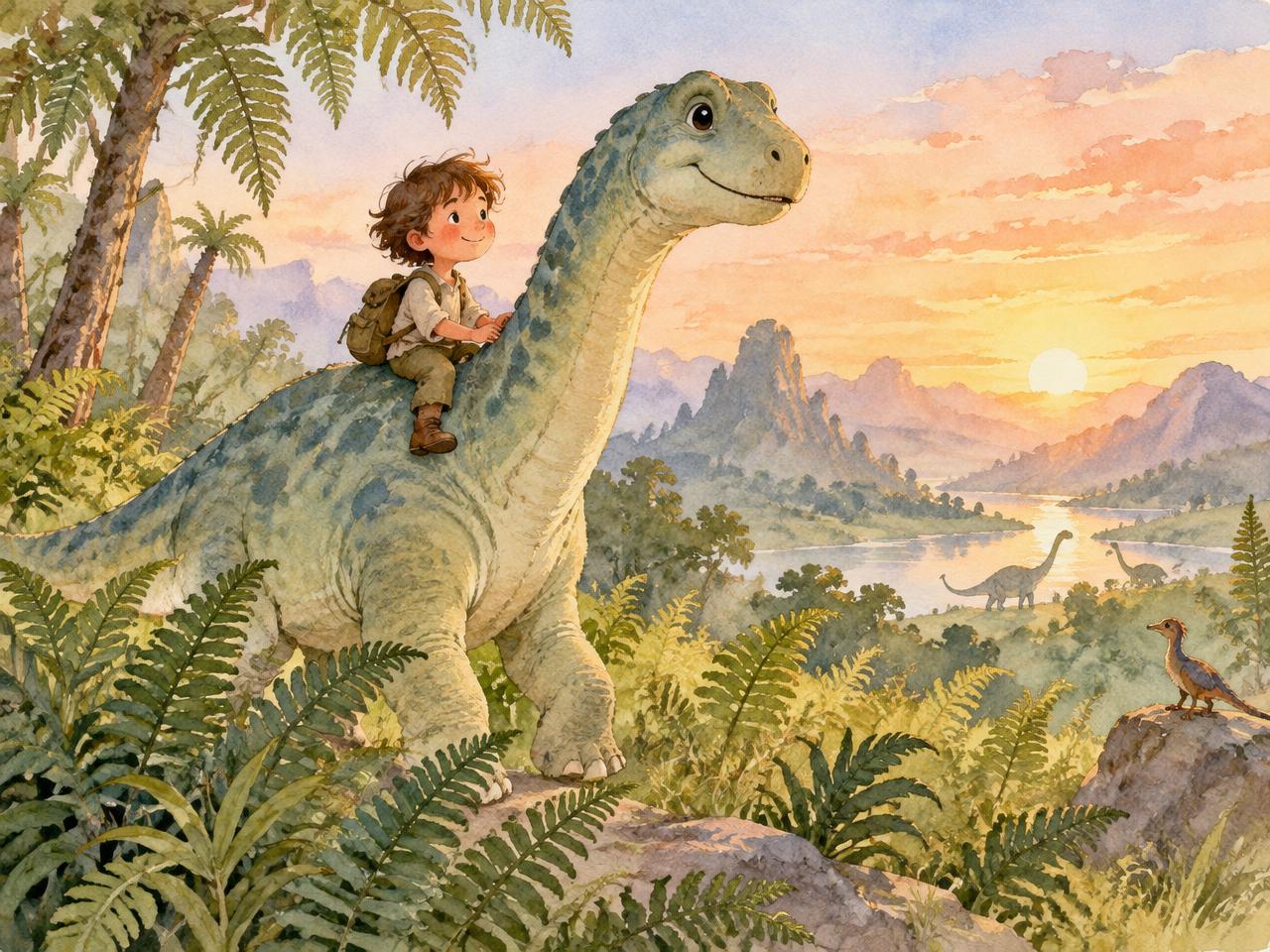 Watercolour storybook illustration